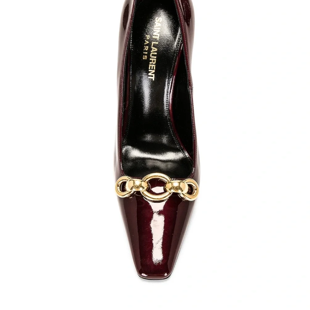 Saint Laurent Tom 110 deep bordeaux 38.5 - Picture 3 of 11